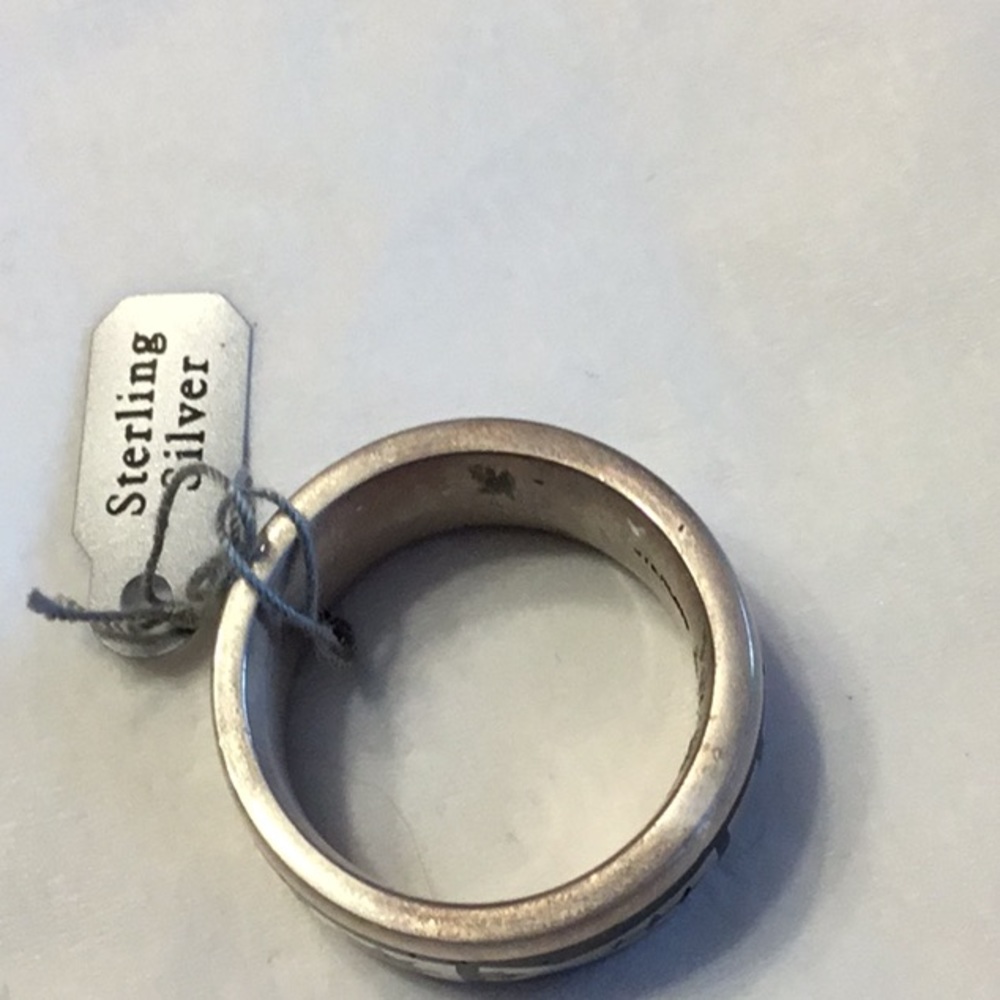 NWT Native 925 Stamped 12 Men Ring Designer Stunning beautiful design one of - Picture 4 of 6